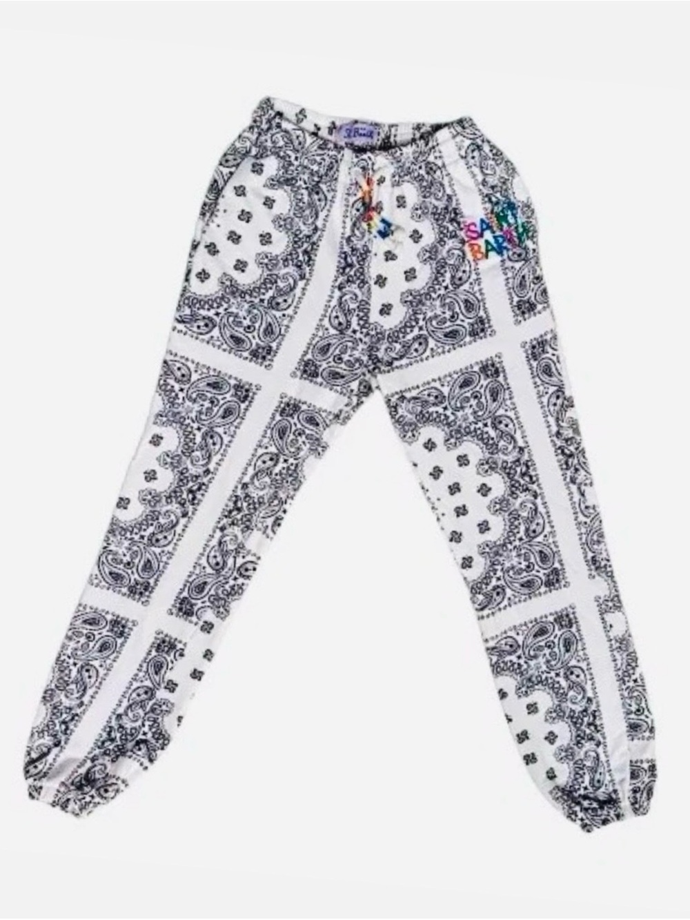 MC2 Saint Barth Bandana-Print Cotton Joggers - Picture 3 of 9